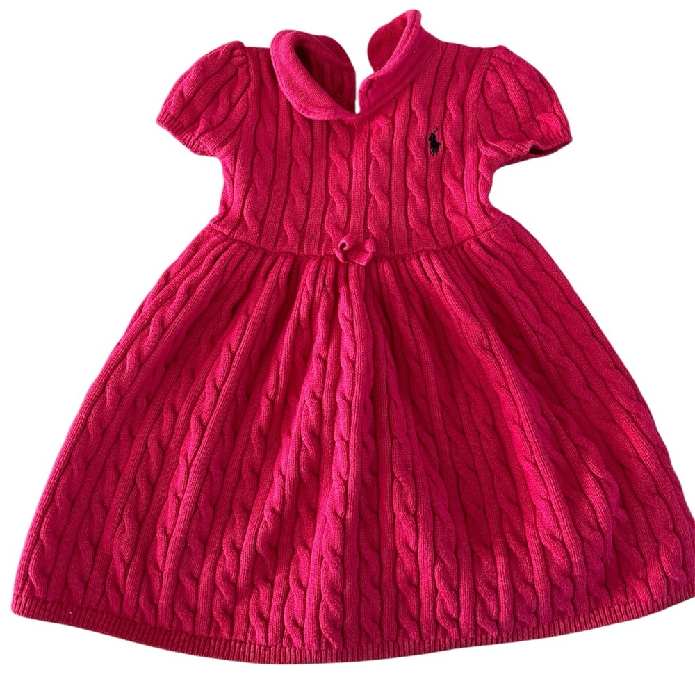 Ralph Lauren pink polo knit dress